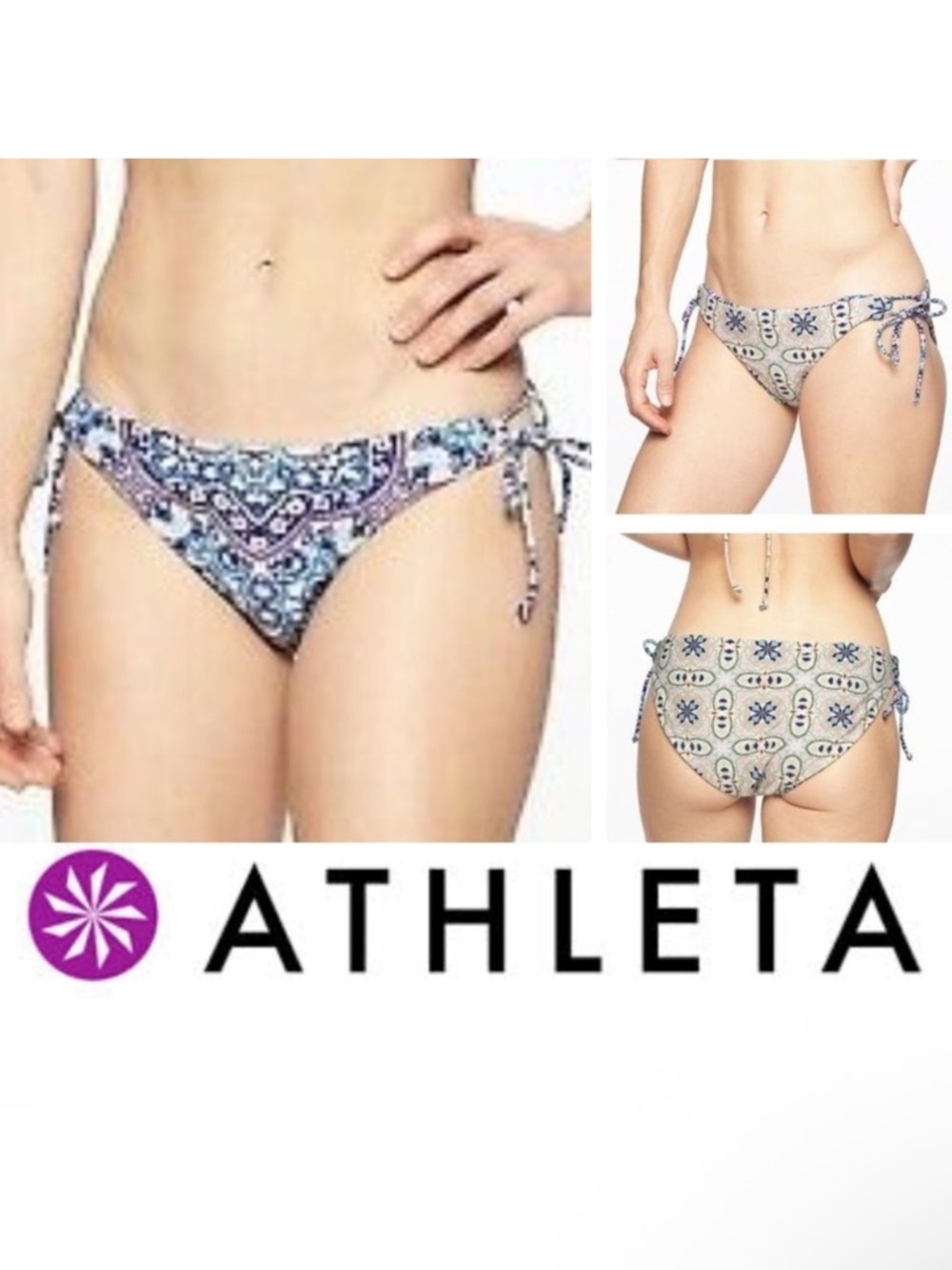 NWT ATHLETAย MonacoโReversible Bikini BottomโXL